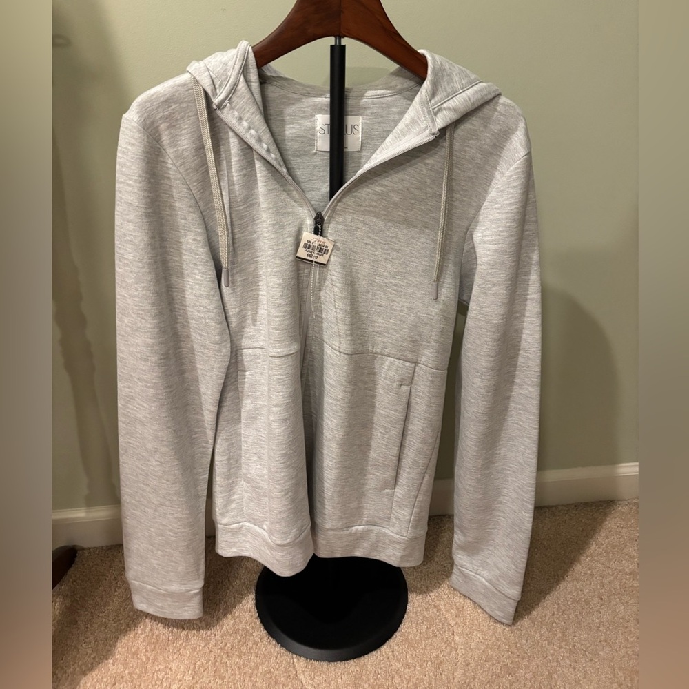 Brand New Stylus‎ Women's Small Gray Zip-Up Hoodie – NWT, Full Zip